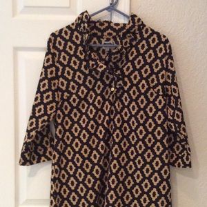 Mud Pie Tan and black dress/Tunic EUC